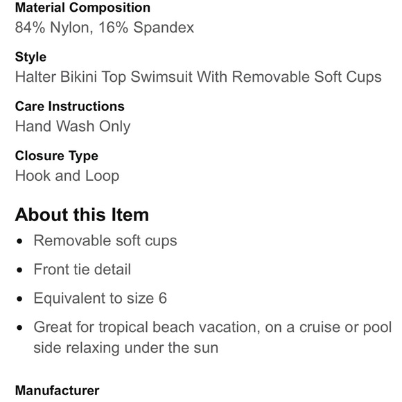 Carmen Marc Valvo Palm Print Bikini Halter Top - Picture 3 of 6